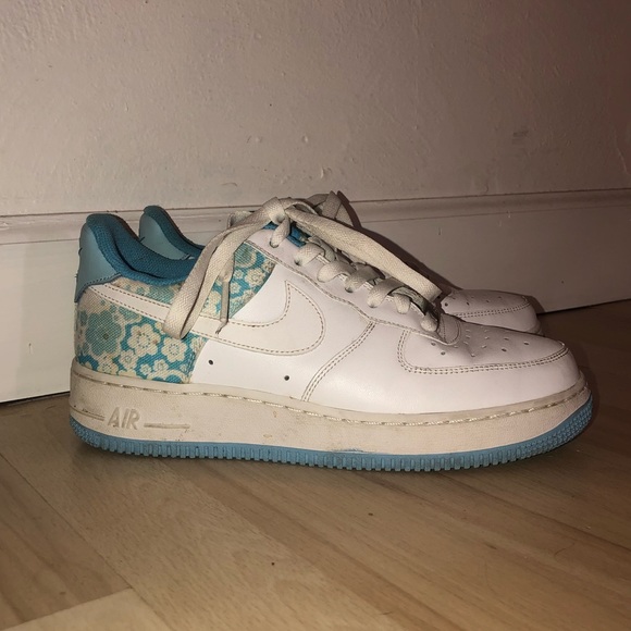 air force ones with flowers